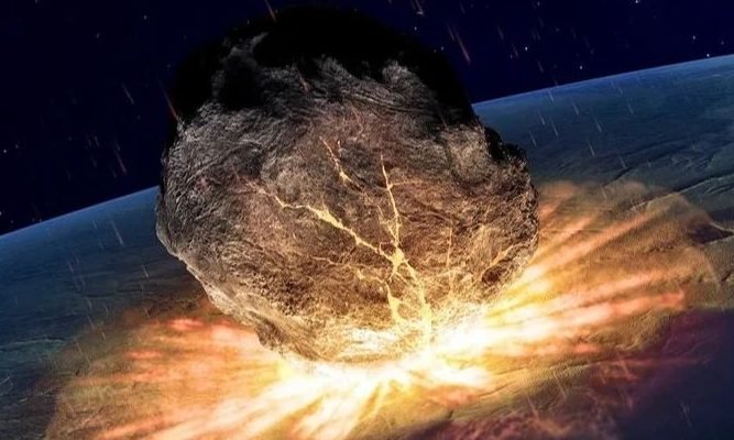 The fire of giant asteroids is happening in the universe