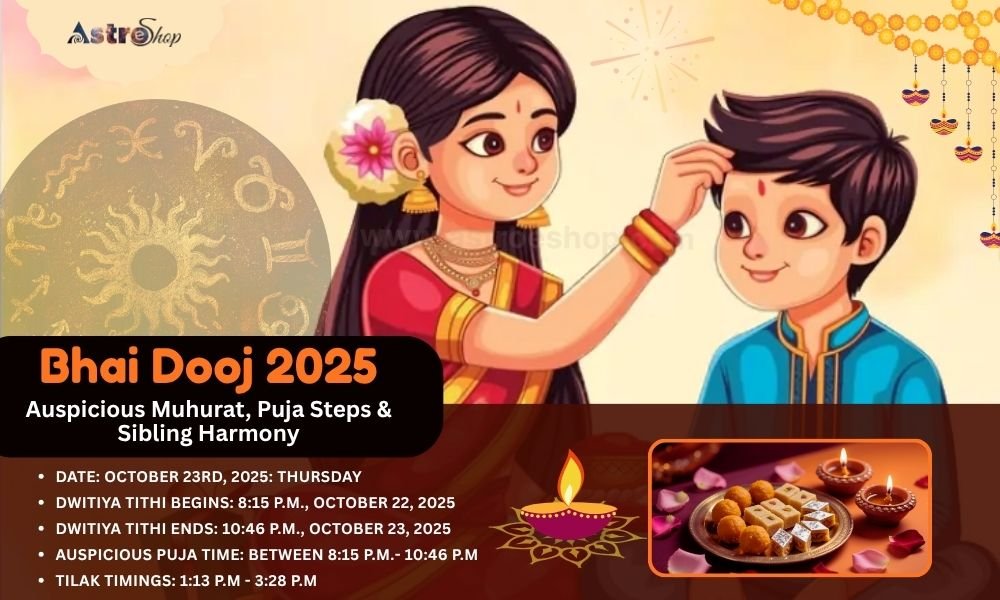 Bhai Dooj 2025 Auspicious Muhurat, Puja Steps & Sibling Harmony Bhai Dooj 2025