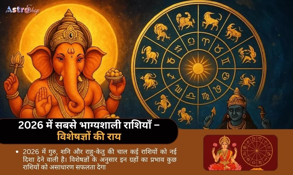 2026 में सबसे भाग्यशाली राशियाँ