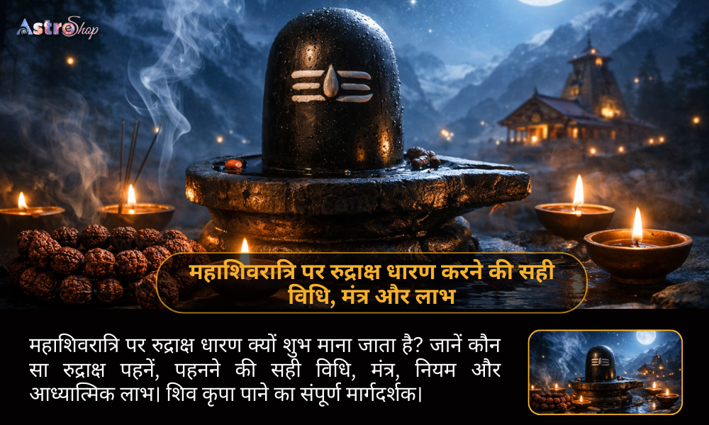 महाशिवरात्रि पर रुद्राक्ष धारण करने की सही विधि, मंत्र और लाभ
